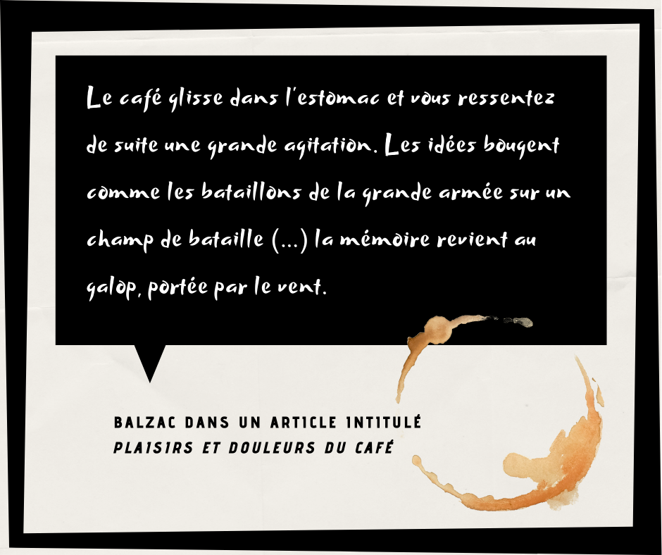 Extrait de l'article Plaisirs et douleurs du café écrit par Balzac